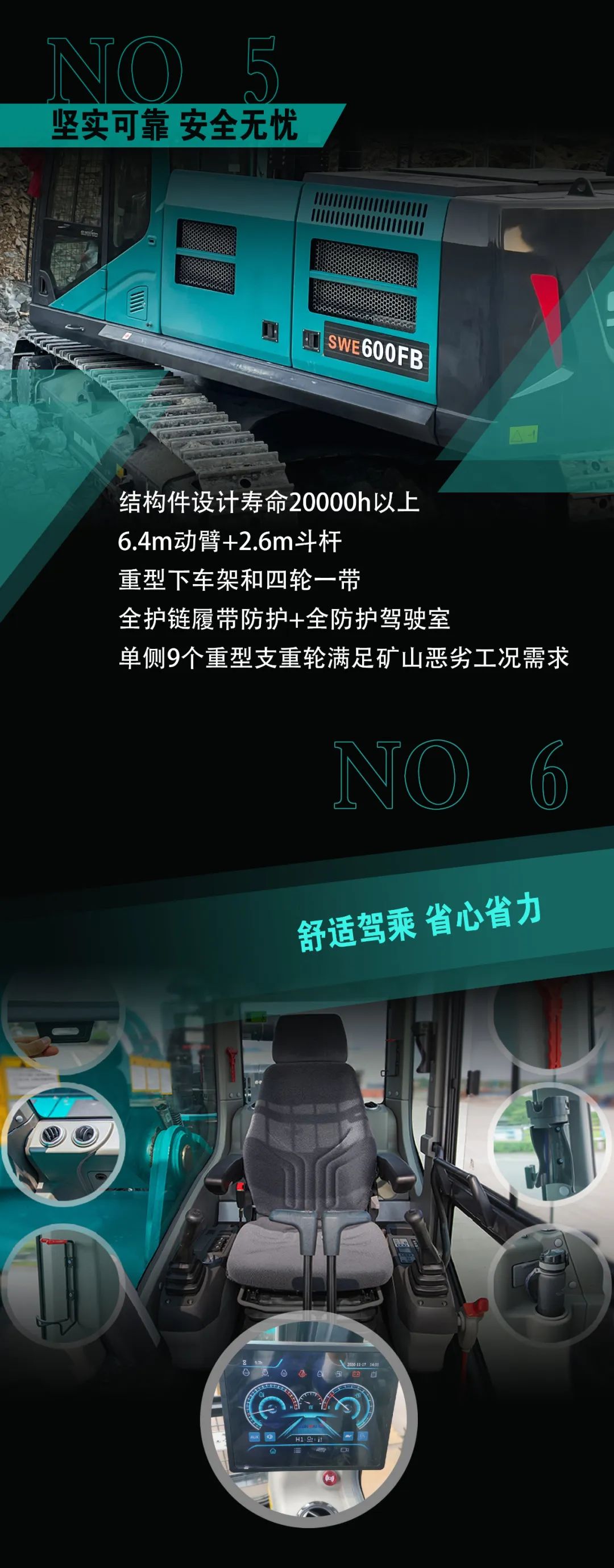 一图读懂 | 专为矿山重载施工而生！恒峰g22智能SWE600FB破碎锤重磅回归
