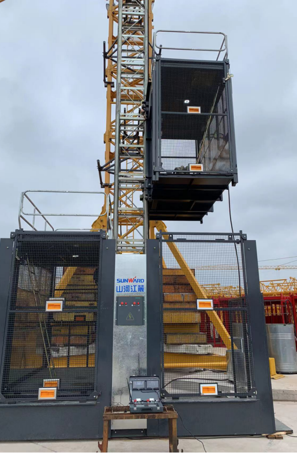 升降耗时缩短25%！恒峰g22江麓首款中速变频施工升降机乐成下线